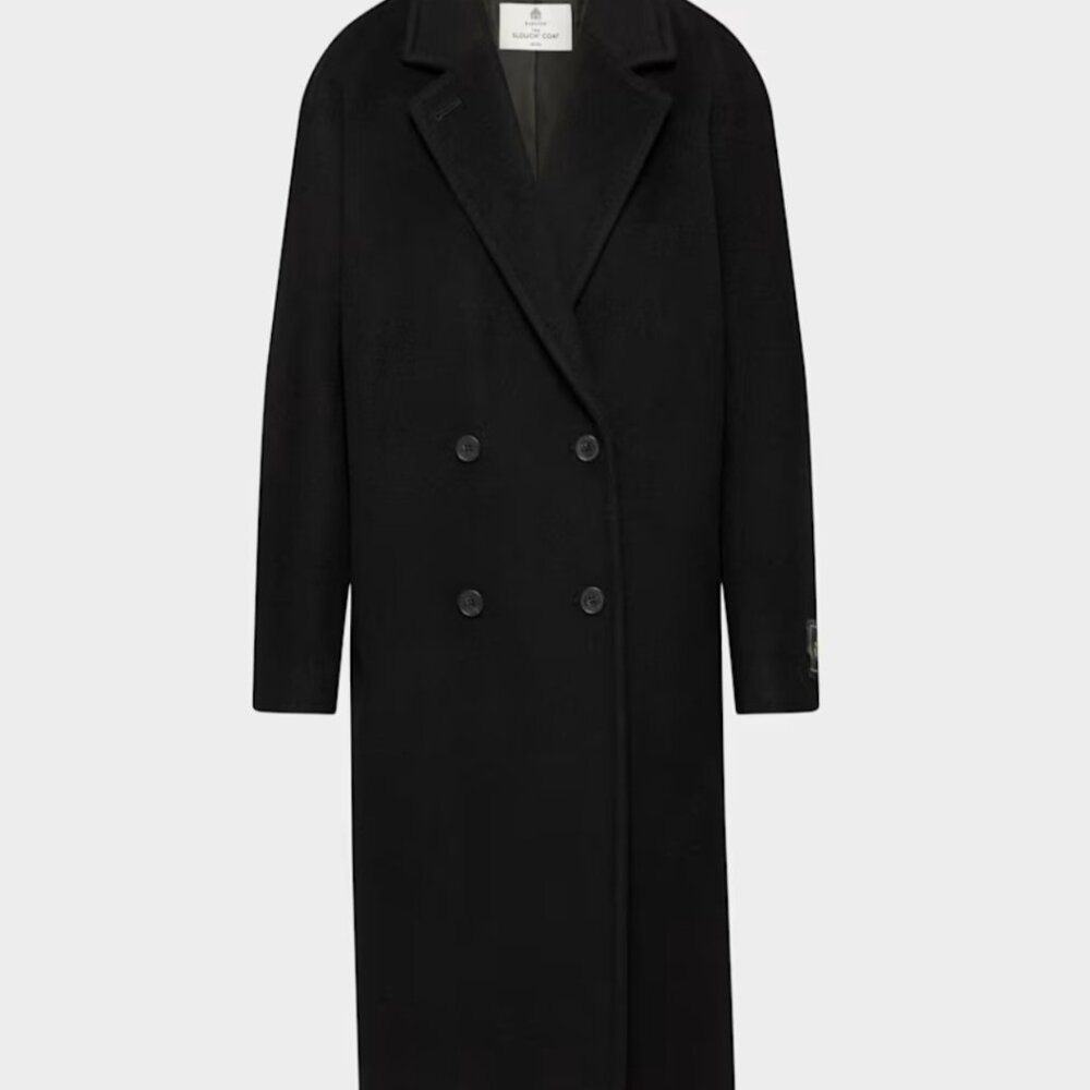 NWT Aritzia BABATON The Slouch Coat - (Re)Camel Wool Black - Picture 7 of 16